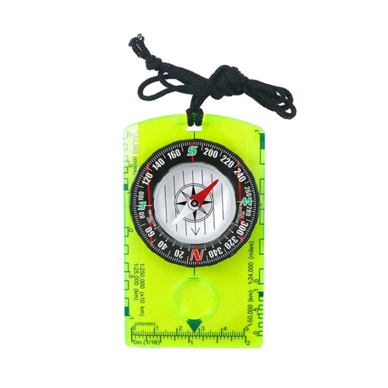 Outdoor Multifunctional Compass Map Scale (Black)