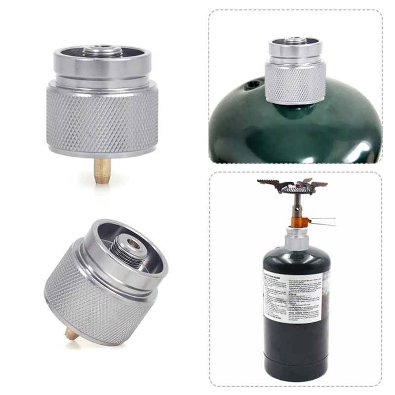 Portable Camping Stove Propane Tank Adapter Gas Burner Conversion Head (American Standard)