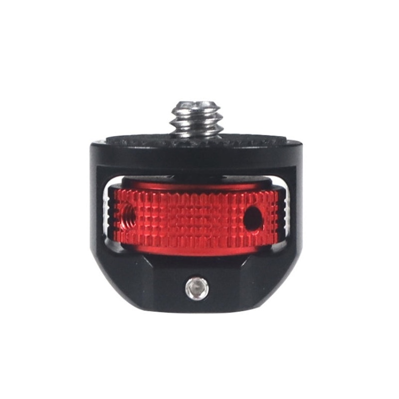 Camera Conversion Screw 1/4 Inch Adapter for DJI Pocket2 /Insta360 ONE X2 (Black+Red)