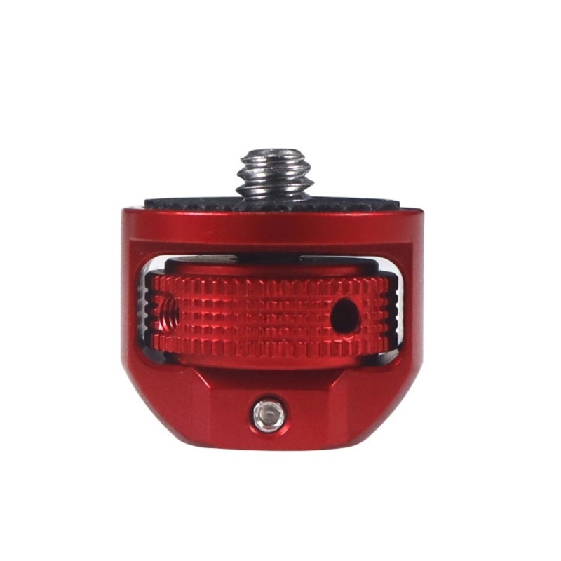 Camera Conversion Screw 1/4 Inch Adapter for DJI Pocket2 /Insta360 ONE X2 (Red)