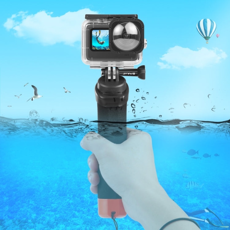 PULUZ Floating Foam Hand Grip Buoyancy Rods with Strap & Quick-release Base for GoPro, Insta360, DJI and Other Action Cameras (Orange)