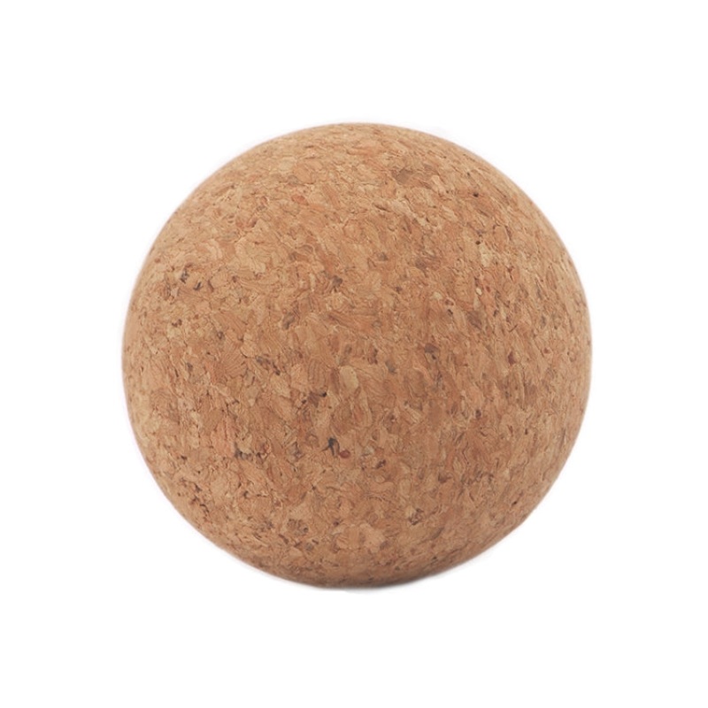 High-Density Cork Yoga Massage Ball Fitness Fascia Balls (80mm Diameter)