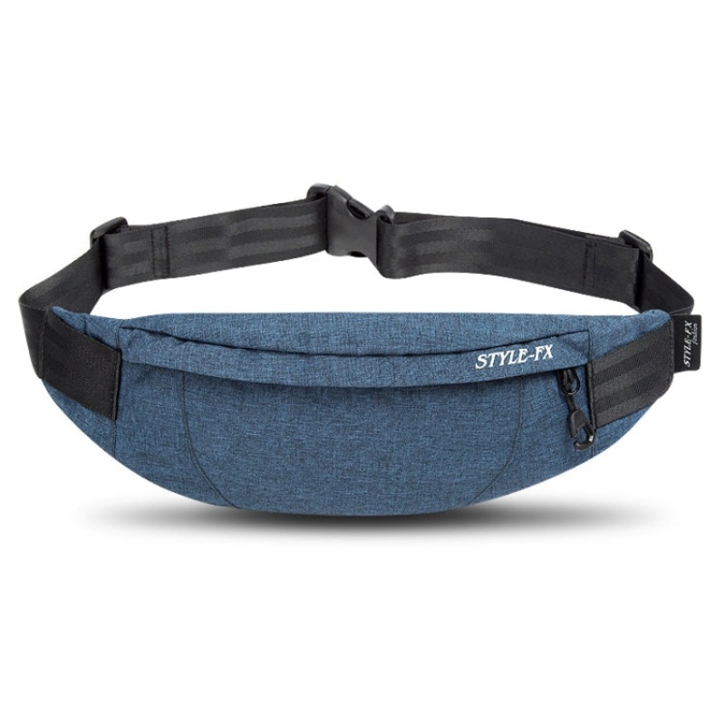 Men Multi-Function Casual Waist Bag Outdoor Sports Small Bag (Blue)