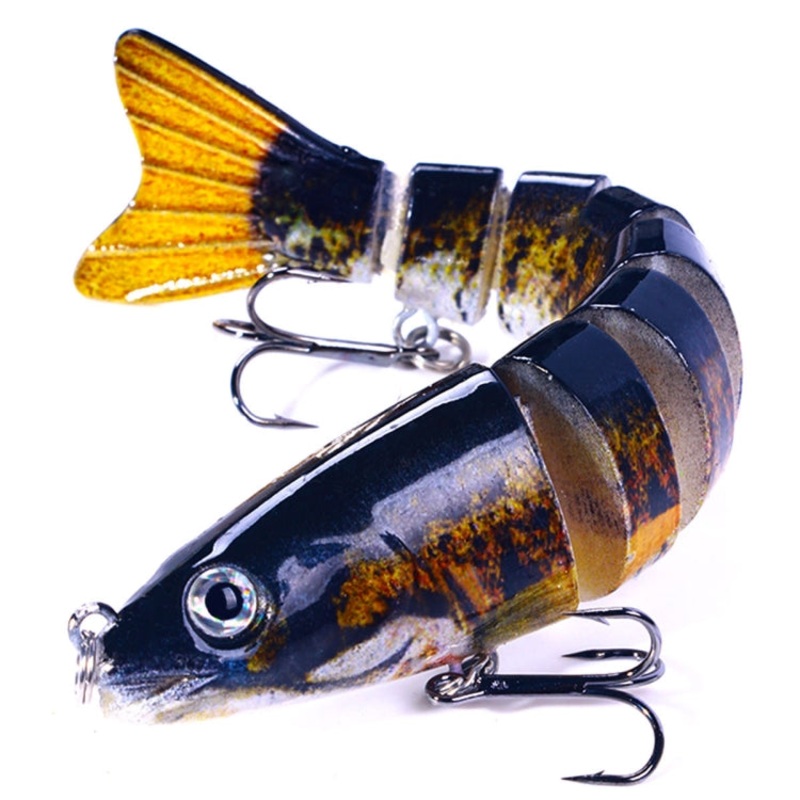 HENGJIA JM064 Multi-section Fish Minnow Bionic Fake Lures Sea Fishing Sinking Lures, Size: 12.8cm 18g(2)