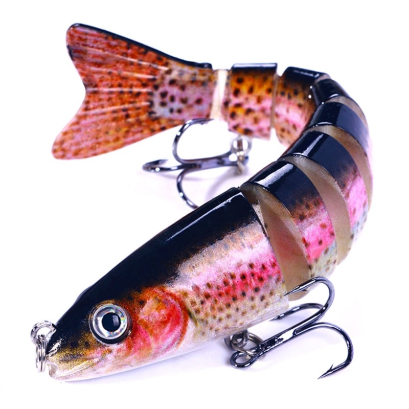 HENGJIA JM064 Multi-section Fish Minnow Bionic Fake Lures Sea Fishing Sinking Lures, Size: 12.8cm 18g(3)