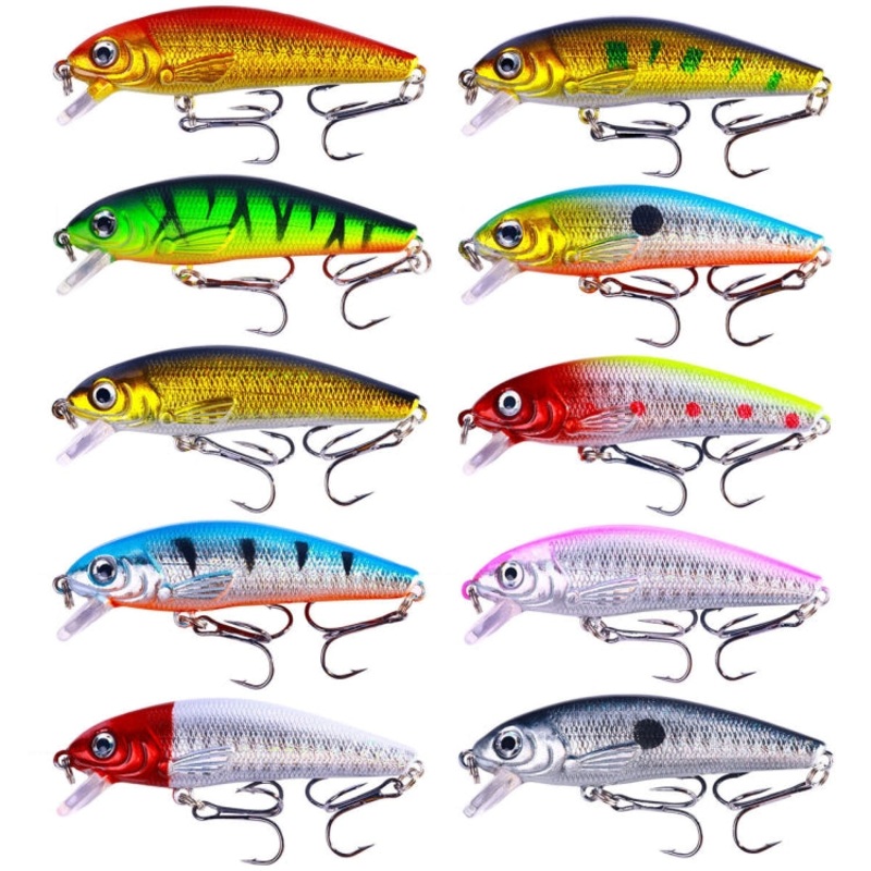 HENGJIA MI158 Floating Mino Bionic Lures, Color: 10 Colors Boxed