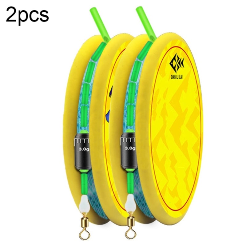 2pcs Outdoor Fishing Anti-tangle Spotted Invisible Line Set with Scale, Size: 5.4m(1.0)