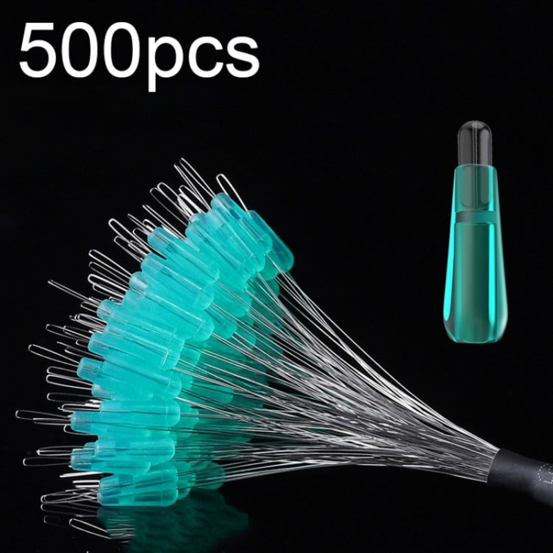 5sets/500pcs Space Bean Positioning Rod Slightly Bean Fishing Gear Supplies, Size: L(Crystal Shadowless Unloading)