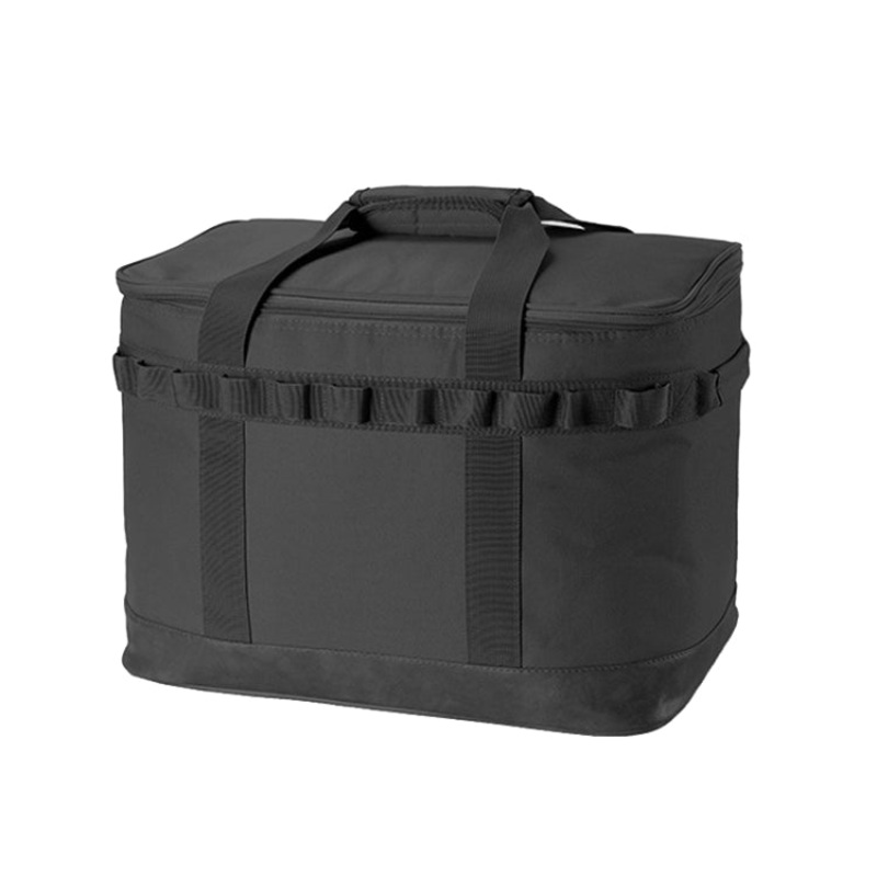 Camping Waterproof Tableware and Kitchenware Storage Bag Multifunctional Picnic Bag (Black)