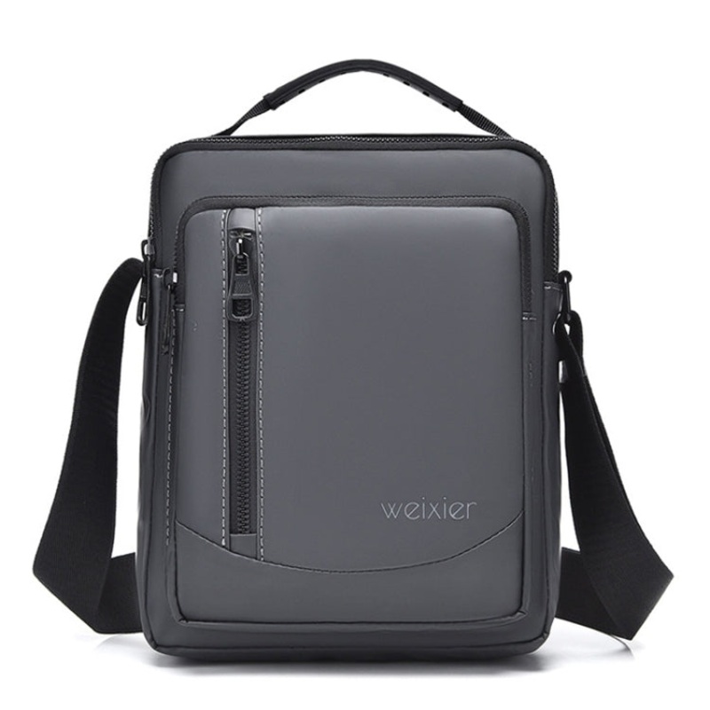 Casual Large Capacity Shoulder Messenger Bag Handbag for Men (Grey)