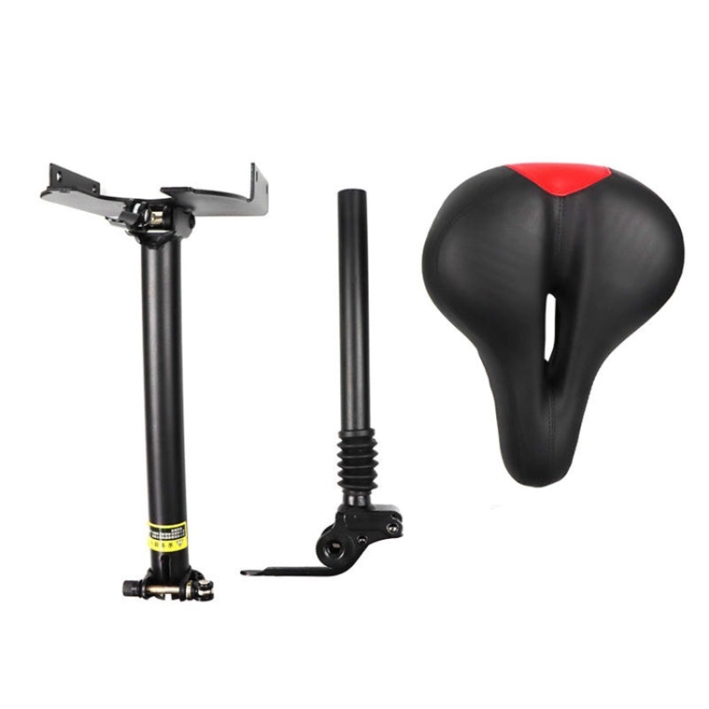 For Xiaomi M365 Scooter Accessories Seat Lifting and Folding Saddle Without Punching(Black)