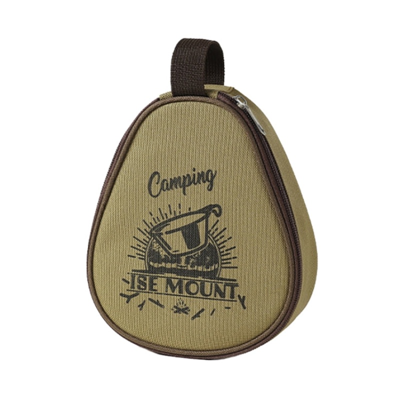 Outdoor Camping Syrah Bowl Storage Bag Large Capacity Camping Tote (Khaki)
