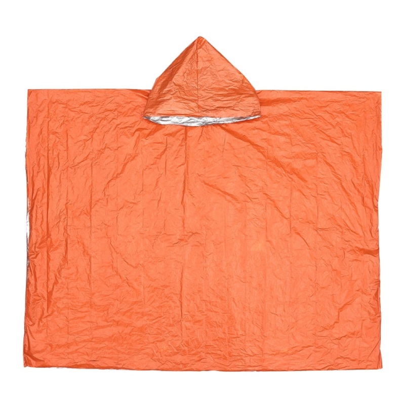 Outdoor Cycling Reflective Windproof Raincoat (Orange) for Multifunctional Use