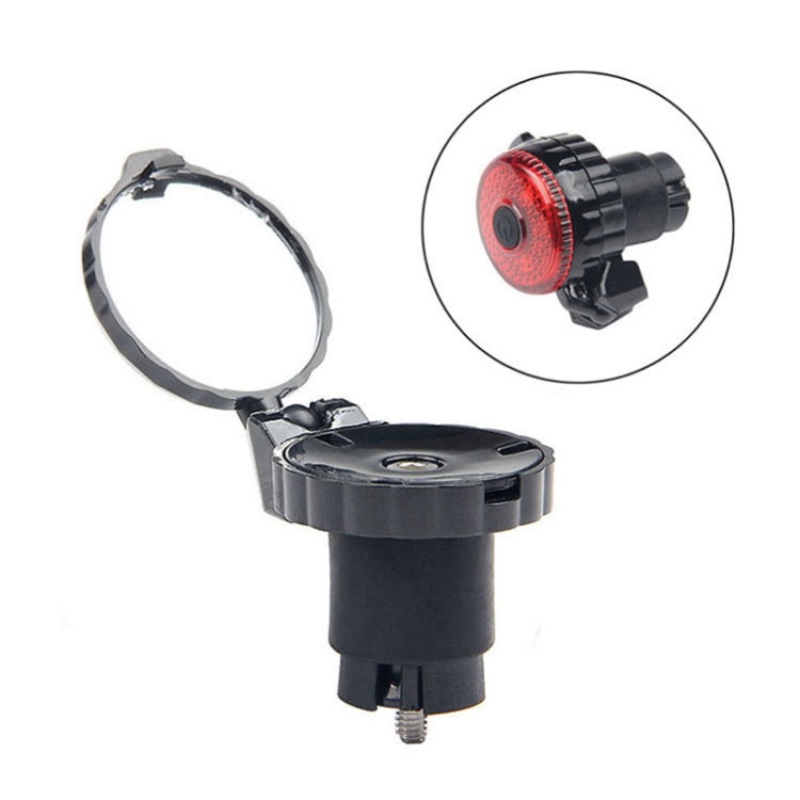 Bicycle Handlebar Folding Rearview Mirror with Light (Color: With Light)