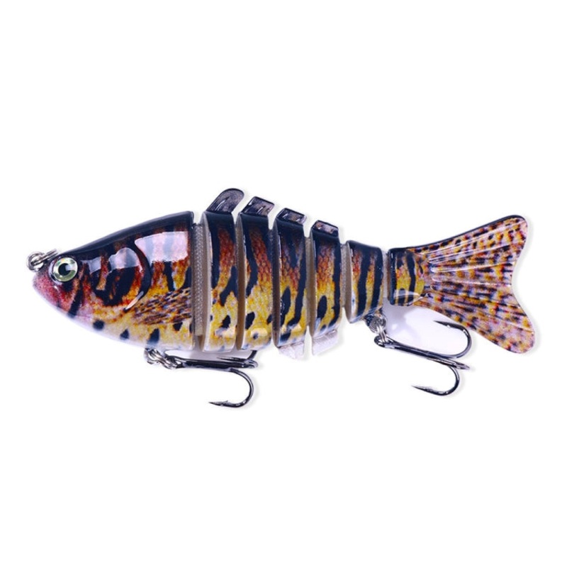 HENGJIA JM062 7 Section Fish Fake Lures VIB Minnow Fishing Lures, Size: 10cm 15g(6)