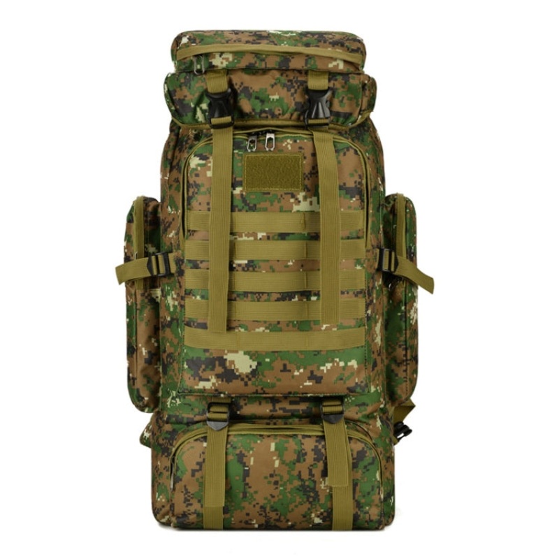 Large Capacity Travel Hiking Bag Waterproof and Scratch-resistant Backpack (Jungle Camouflage)
