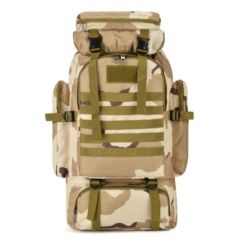 Large Capacity Waterproof Scratch-resistant Backpack for Travel Hiking (Plateau Camouflage)