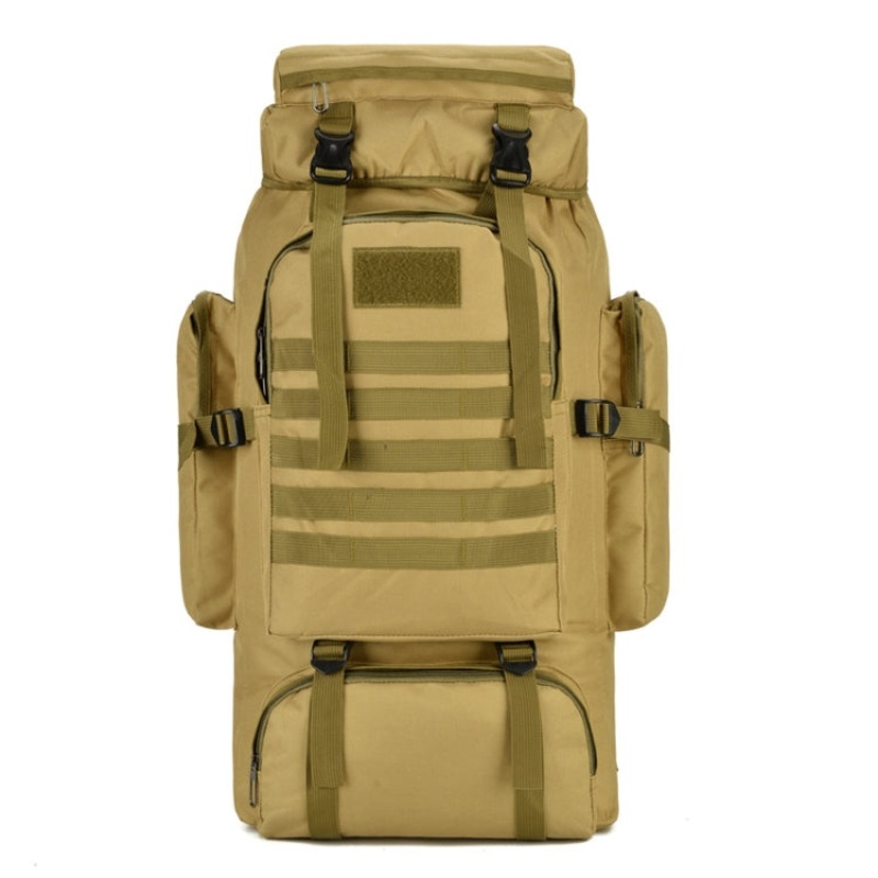 Large Capacity Waterproof Scratch-resistant Hiking Backpack (Khaki)