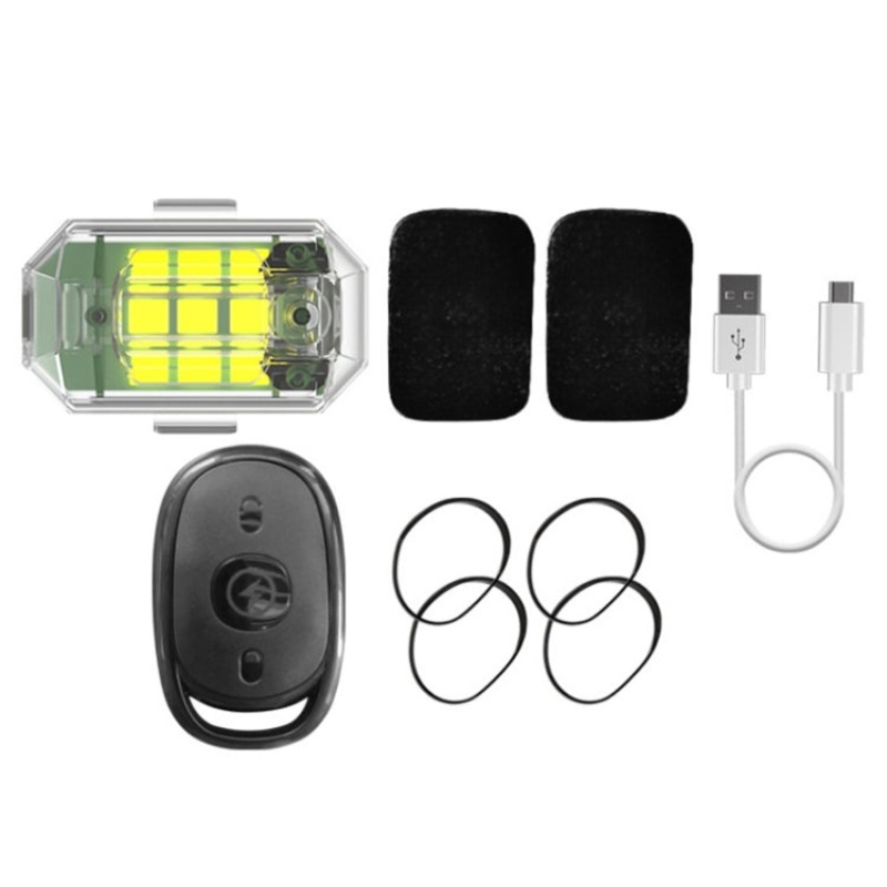 Remote Control LED Car Modified Electric Car Warning Tail Light (1 Light+1 RC)