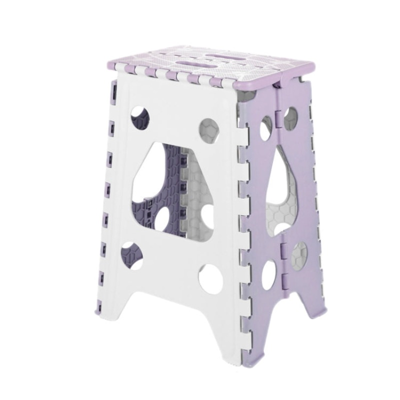 Convenient Folding Home Outdoor Thickened Portable Stool (Violet Large)