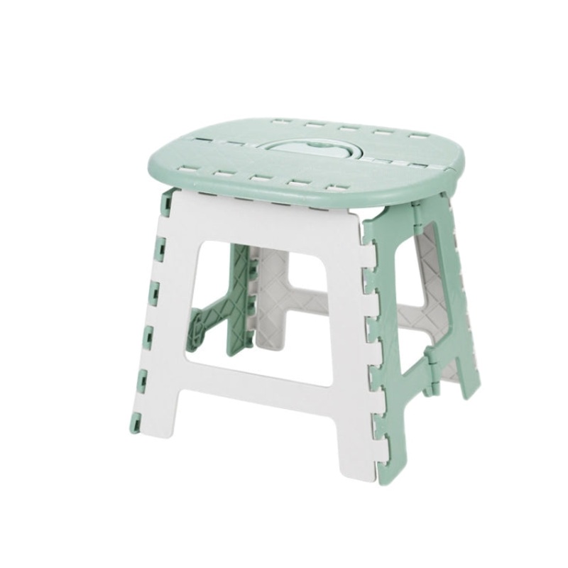 Convenient Folding Portable Stool for Home and Outdoor Use Green (Small)