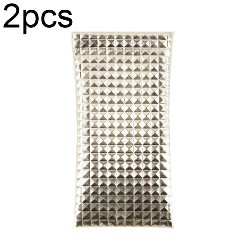 D8649-240 2pcs PU Leather Bullet Portable Waterproof Glasses Storage Bag, Color: Gold