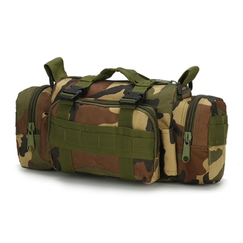 Fishing Waterproof Waist Bag Multi-functional Bag (Jungle Camouflage)
