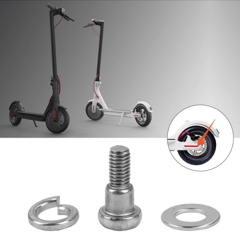 For Xiaomi Mijia M365/PRO 5pcs Scooter Rear Wheel Fixing Screws(White)