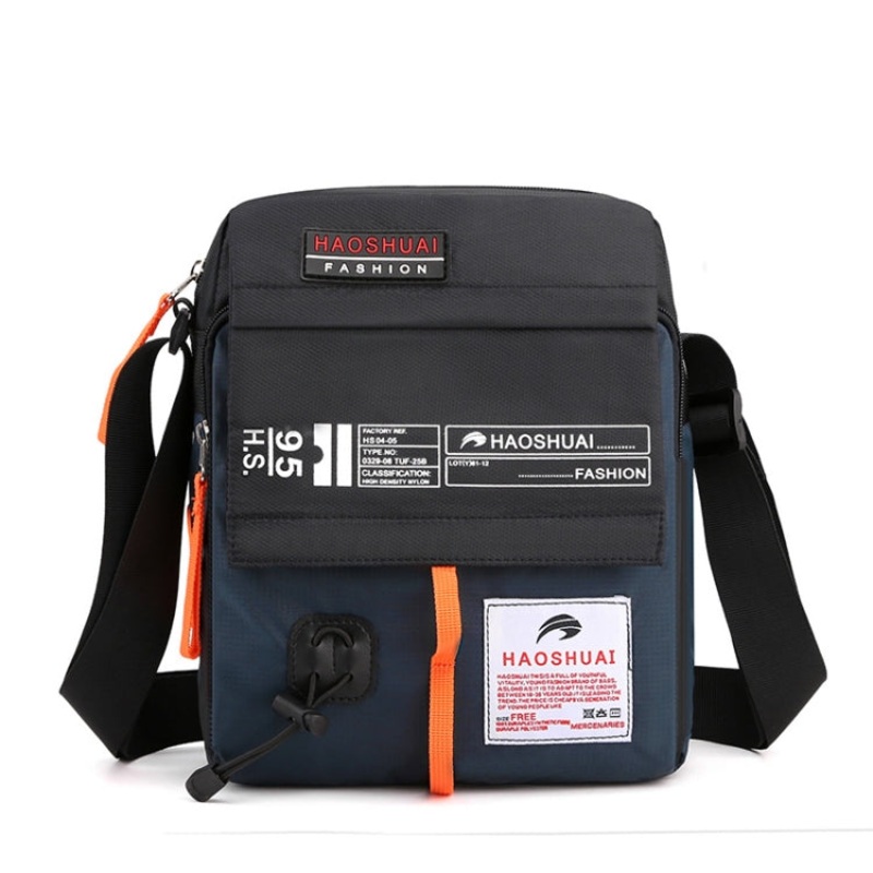 Men Crossbody Bag Sports Casual Shoulder Bag (Dark Blue)