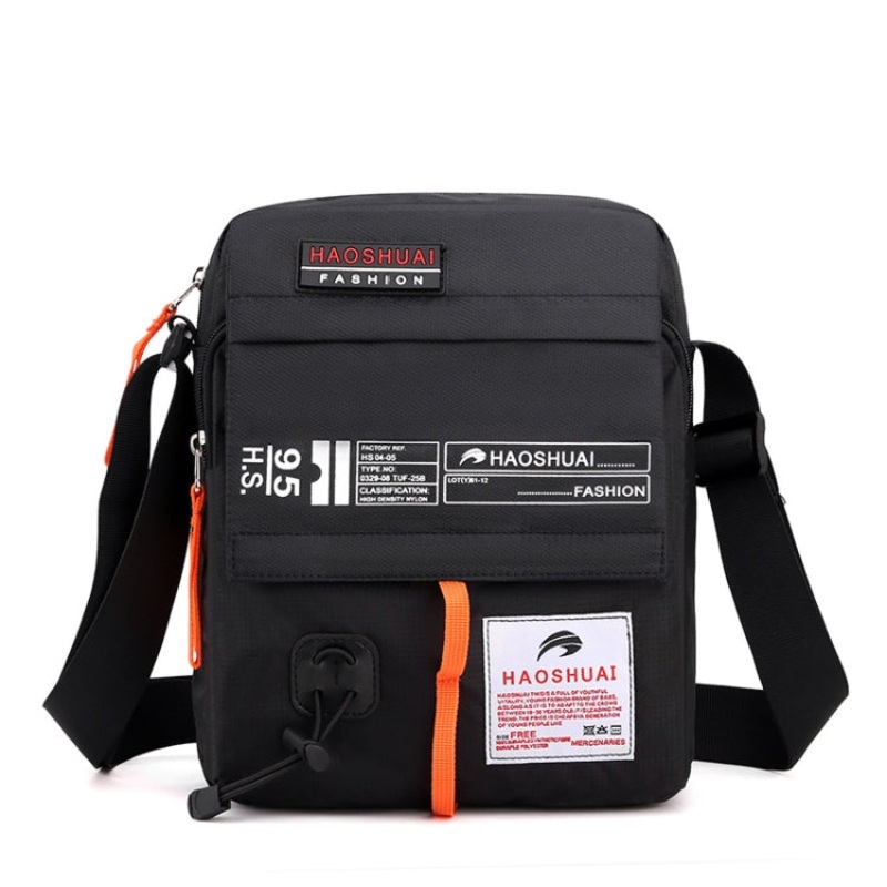 Men's Crossbody Shoulder Bag Sports Casual Black (206)*