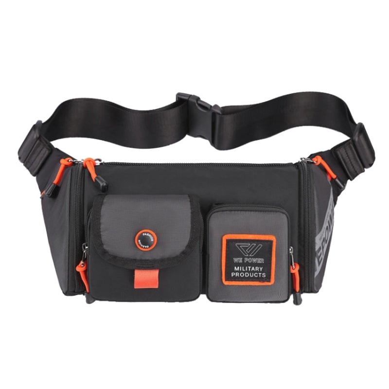 Men Waterproof Chest Bag Messenger Large Capacity Commute Bag (Grey)