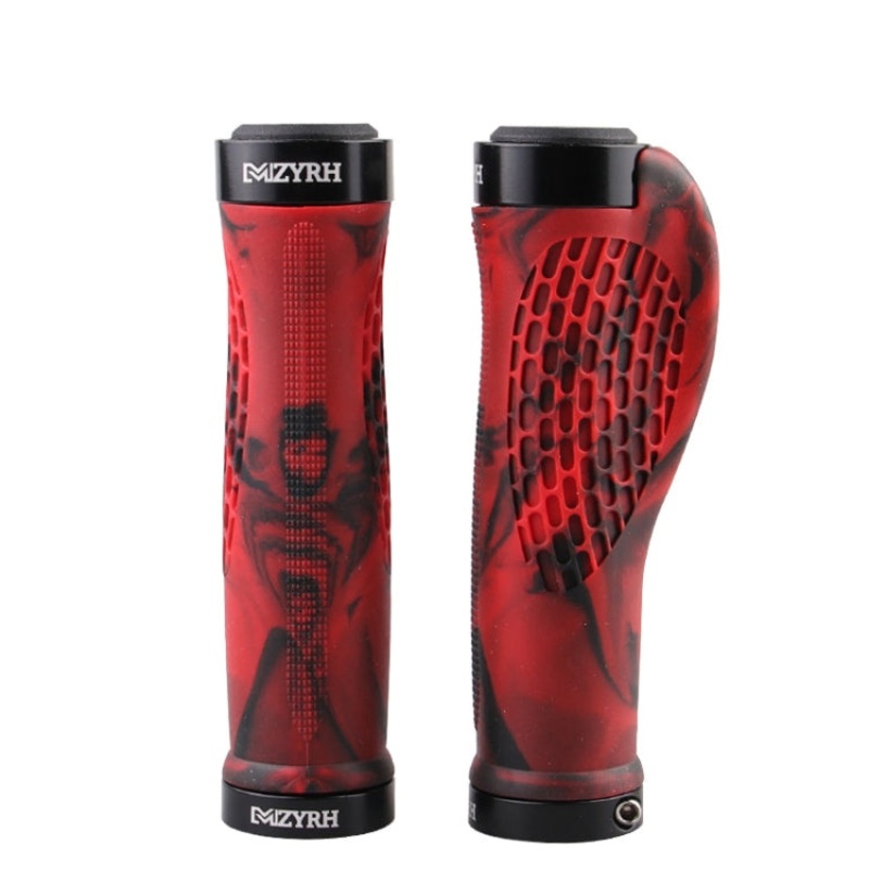 MZYRH 1pair Mountain Bike Bicycle Handlebar Grips Protective Covers(Black and Red)