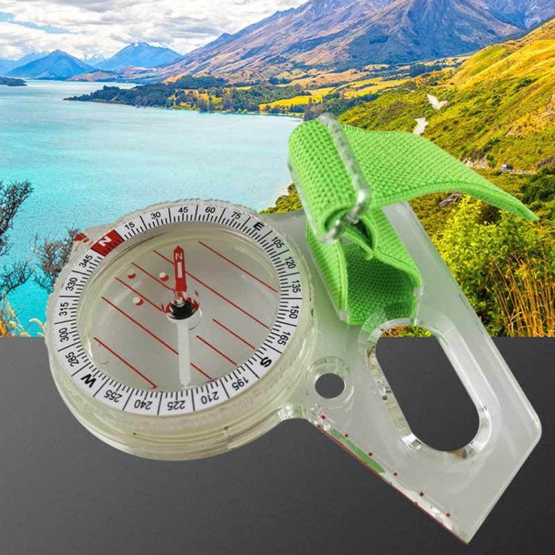 Outdoor Thumb Wearable Compass with Luminous Dot (Black)
