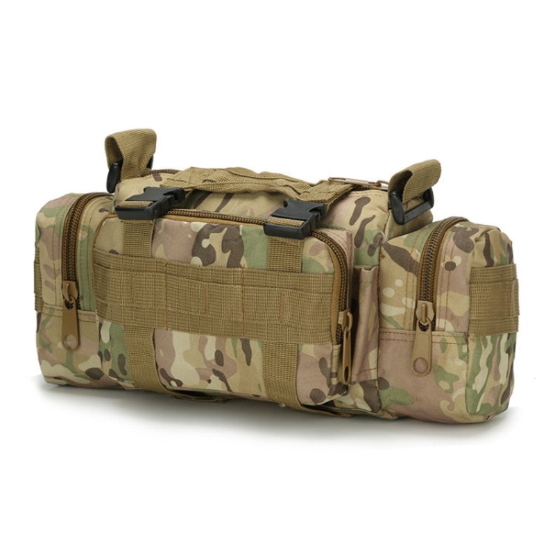 Sports Outdoor Fishing Waterproof Waist Bag Photography Multifunctional Bag Camouflage (CP)