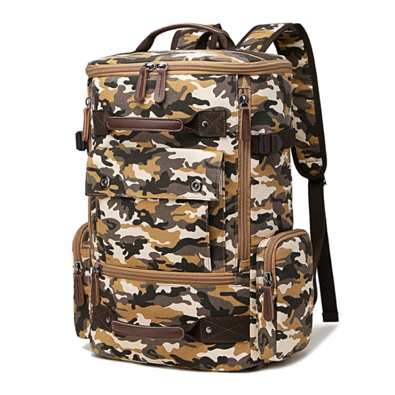 Travel Large Capacity Computer Backpack Yellow Camouflage (backpack)