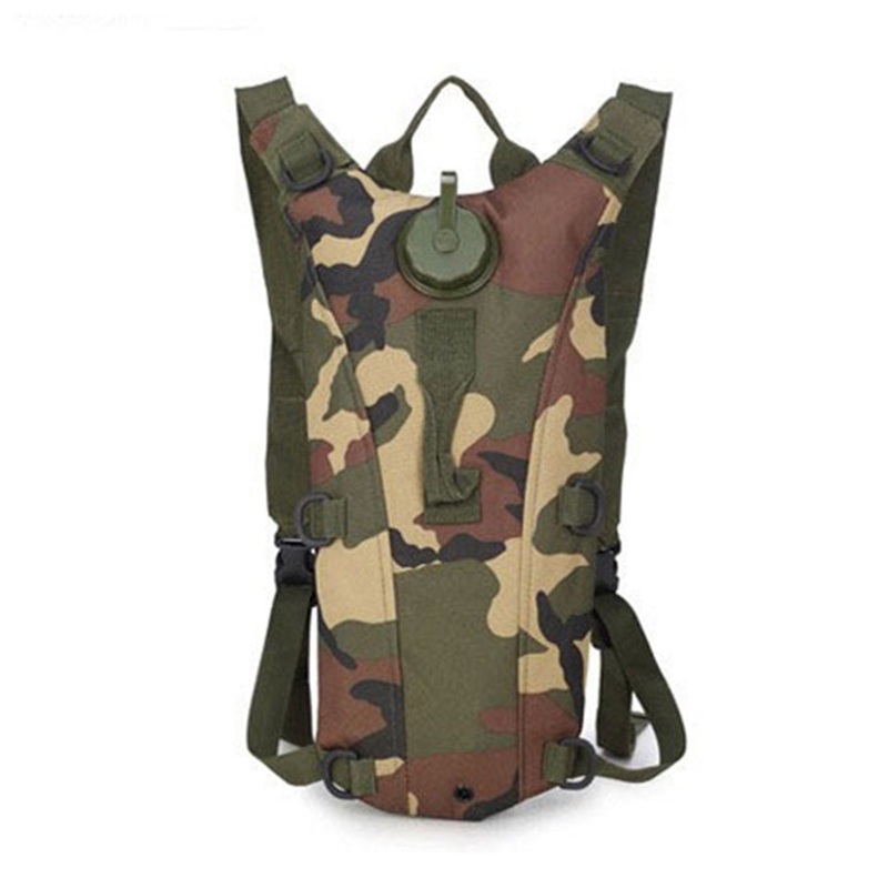 3L Outdoor Cycling Mountaineering Water Bag Duffel Backpack (Jungle Camouflage)