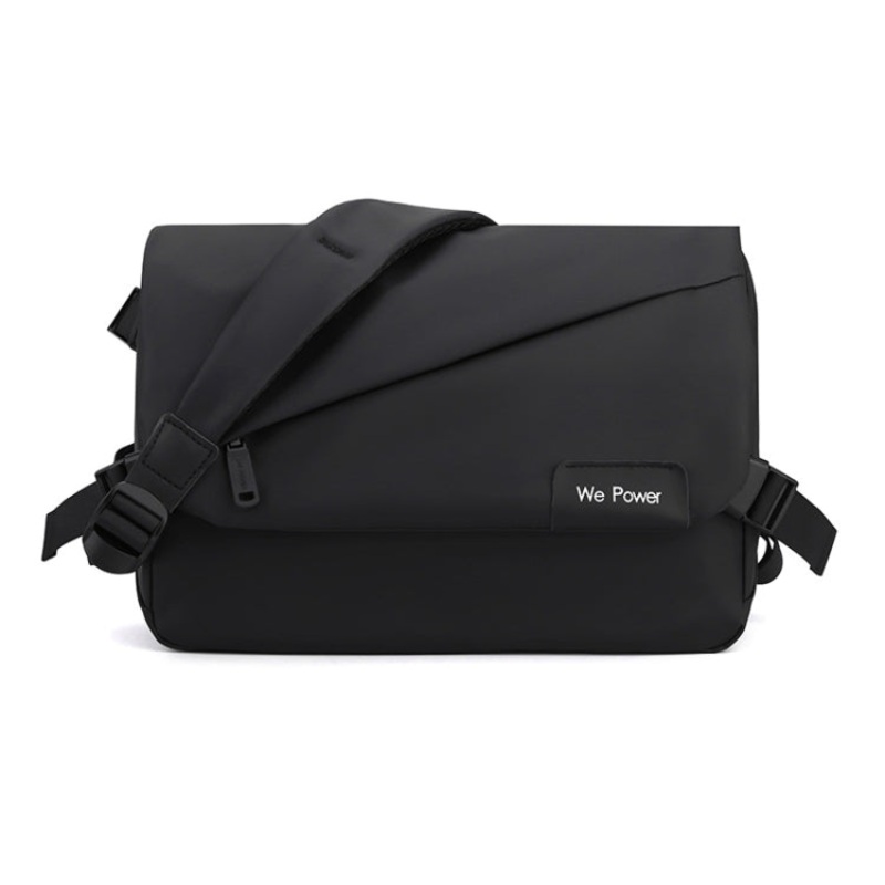 Large Capacity Waterproof Messenger Bag for Men (Black)