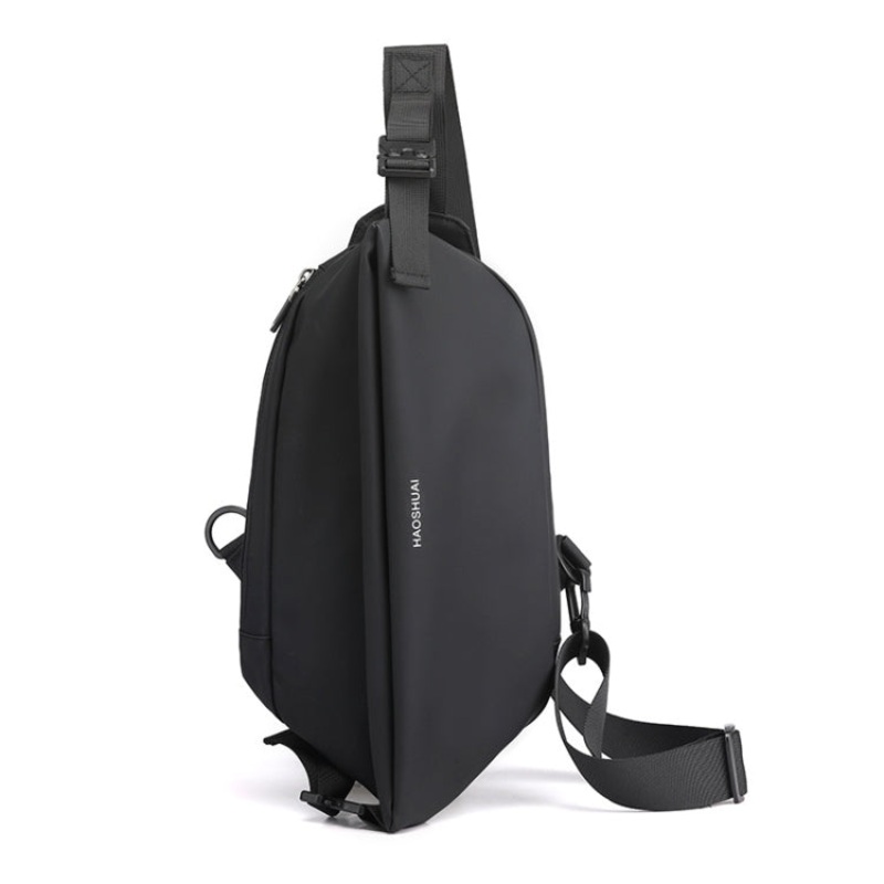 Men Chest Bag Casual Shoulder Bag Black (1100-25)