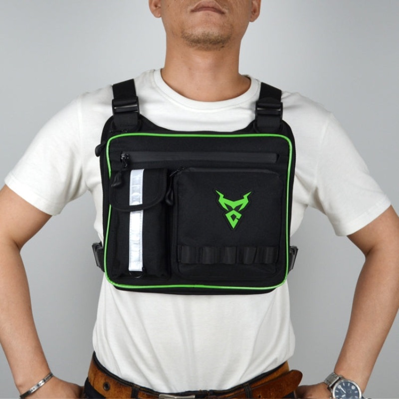 Motorcycle Riding Waterproof Chest Bag (Green)
