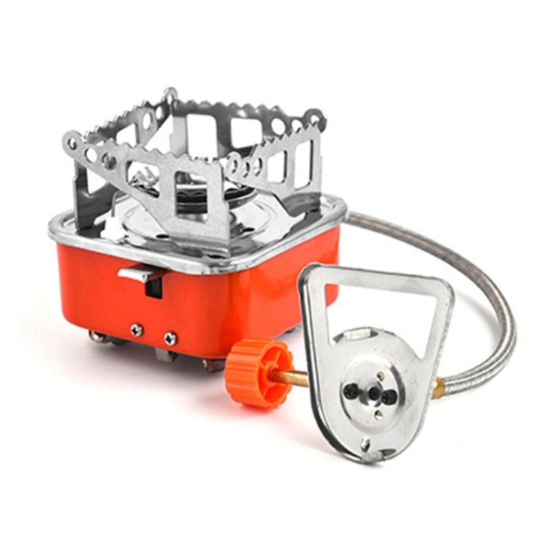 Outdoor Camping Mountaineering Portable Mini Gas Stove, Square (Buckle Model)