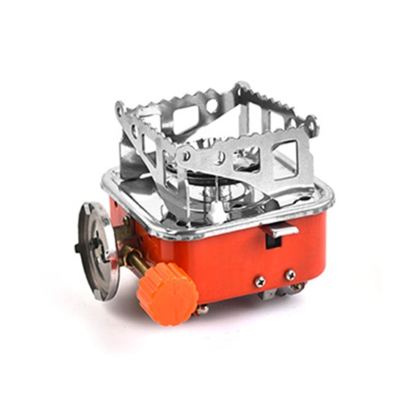 Outdoor Camping Mountaineering Portable Mini Gas Stove, Square (Regular Model)