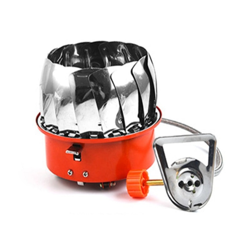 Portable Mini Gas Stove for Outdoor Camping Mountaineering (Lotus Style)