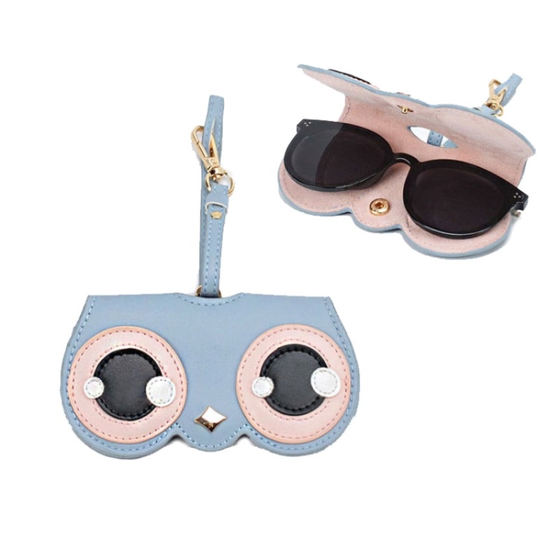 PU Sunglasses Bag Cute Quirky Sunglasses Box(Sleepyhead Munchkin)