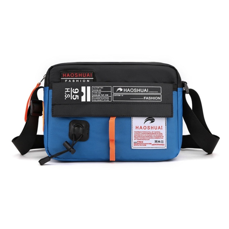 Sports Leisure Outdoor Waterproof Nylon Shoulder Bag (Light Blue)