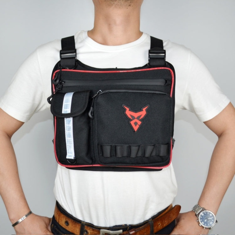 Waterproof and Wear-resistant Outdoor Motorcycle Riding Chest Bag (Red)