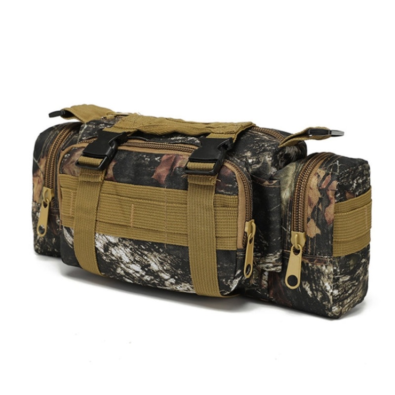 Waterproof Fishing Waist Bag Photography Multifunctional Bag (Maple Camouflage)