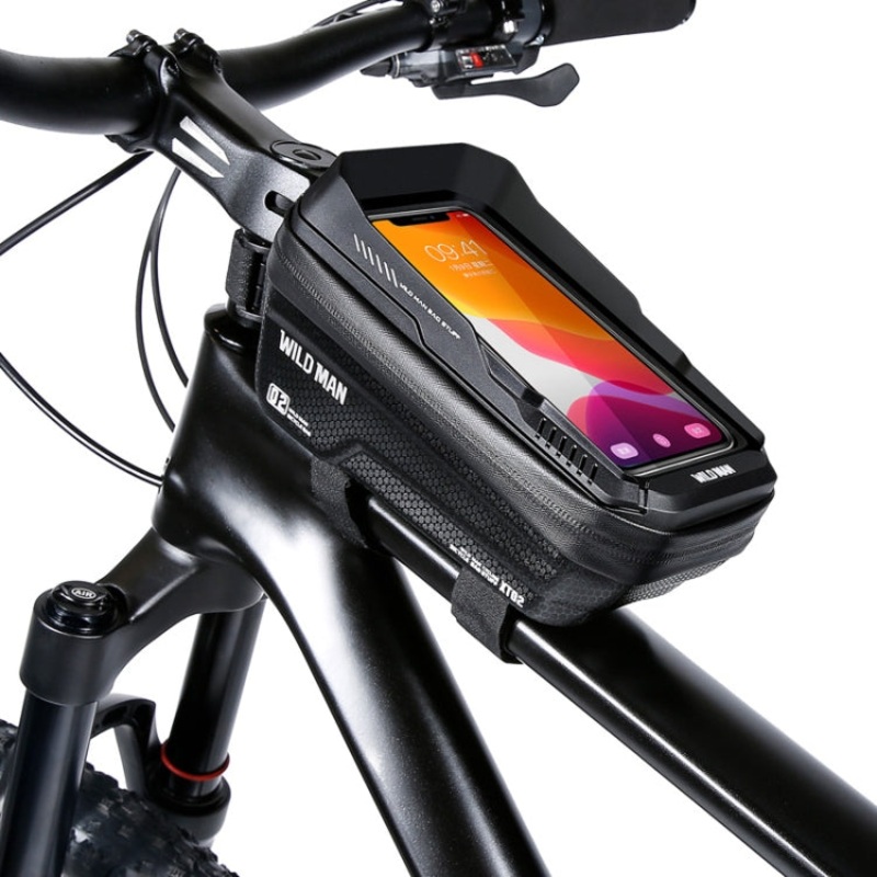 Waterproof Touch Screen Bicycle Phone Bag WILD MAN XT2 Solar Pattern (1L, Hard Shell)