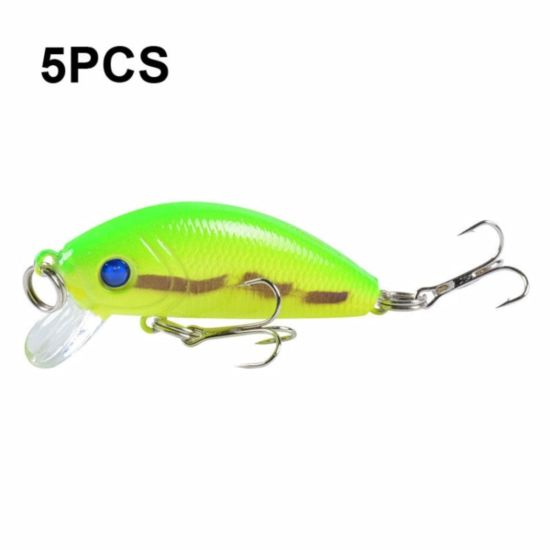 5 PCS M0081 5cm 3.6g Bionic Lure Mino Plastic Hard Lure(3)