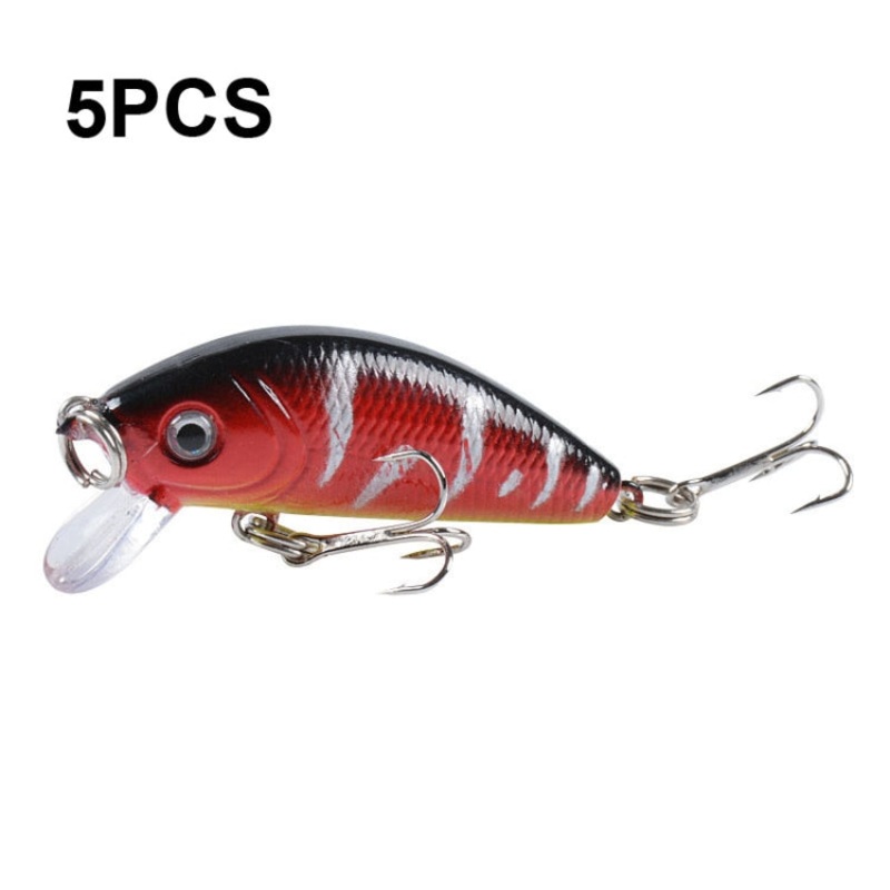 5 PCS M0081 5cm 3.6g Bionic Lure Mino Plastic Hard Lure(6)