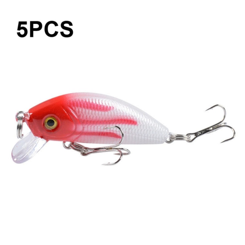 5 PCS M0081 5cm 3.6g Bionic Lure Mino Plastic Hard Lure(8)